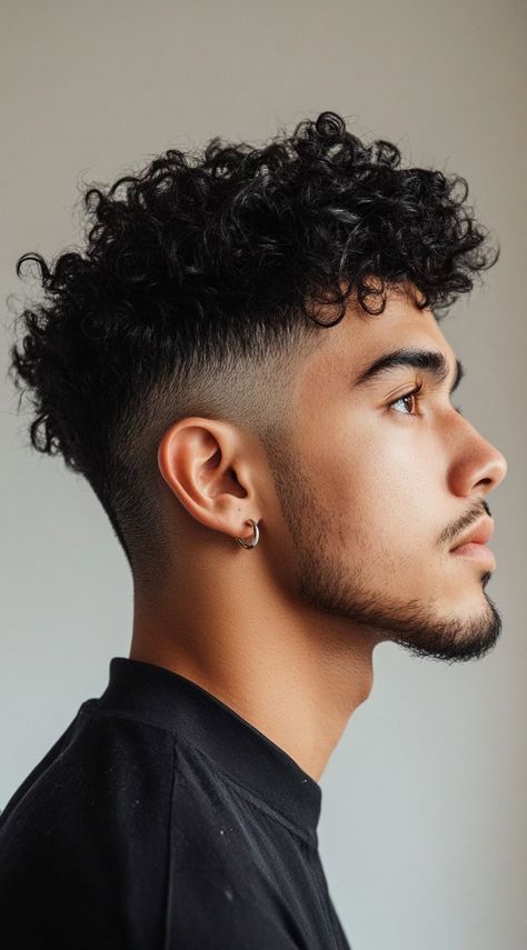 23 Curly Hairstyles for Men with Fade: Bold and Stylish Ideas for Every Curl Type Textured Fringe Curly Hair Men, Men Haircut Styles Fade, Haircut For Men With Curly Hair, Haircut For Men’s Curly Hair, Curly Hair Fades For Men, Medium Curly Haircuts Men, Mid Taper Fade Haircut Curly, Cortes De Cabello Corto Hombre, Men Curly Hair Styles