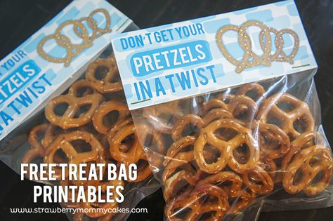 Pretzel Bags, Lettering Projects, Teacher Treats, Treat Bag Toppers, Treat Toppers, Swap Meet, Crush Posts, Classroom Treats, Free Printable Gift Tags