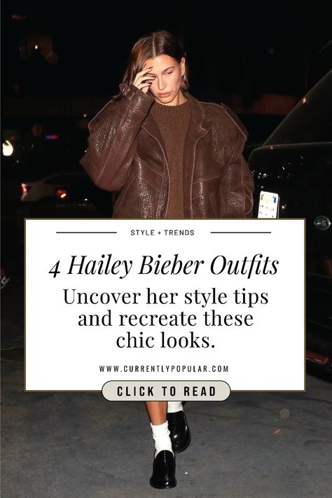 Stay stylish this winter with Hailey Bieber-inspired looks. From oversized jackets to mini skirts with chunky sweaters, these outfits keep you warm without sacrificing style. Get tips on recreating Hailey’s cozy yet chic winter wardrobe and look effortlessly fashionable, no matter the temperature. Hailey Winter Outfits, Hailey Bieber Style Winter, Hailey Bieber Winter Outfits, Hailey Bieber Street Style, Hailey Bieber Outfits, Early 2000s Style, Chunky Sweaters, Hailey Bieber Style, Crop Top With Jeans