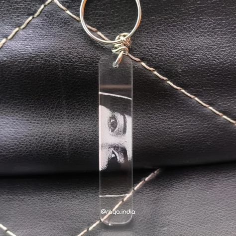 Photo/eye print keychain Price ₹250 (Indian rupees) Free delivery all India Product Details: - Approx size 2.5inch by 0.5inch - High quality UV print on non breakable acrylic - Premium quality chain - Any picture/print/design can be done - Base for Acrylic - transparent/black/white/silver - Completely customisable - Worldwide delivery How to order: DM or call/whatsapp +91 8584042200 #rayaindia #rayatribe #photokeychain #eyeengraving #eyekeychain #eyekeyring #customisedkeyring Indian Rupees, Customised Jewellery, Photo Keychain, Eye Print, Jewellery Gifts, Uv Print, Print Pictures, White Silver, Key Rings