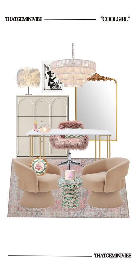 Girly vibes x 80’s miami vibes 🐚 everything is 🔗 under my st0refront... | Room Decor | TikTok Aesthetic Girly Apartment, Pink Appartement Aesthetic, Miami Vice Apartment, Room Decor Tiktok, 80s Miami Aesthetic Home, Girlie Apartment, Nyc Apartment Aesthetic Pink, Content Room, Girly Home Office