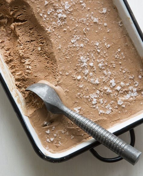 No-Churn Salted Chocolate Ice Cream Cooking Magazine, No Churn Ice Cream, Summer Recipe, Ice Cream Popsicles, Salted Chocolate, Simple Summer, Chocolate Ice, 2016 Summer, Creamy Chocolate