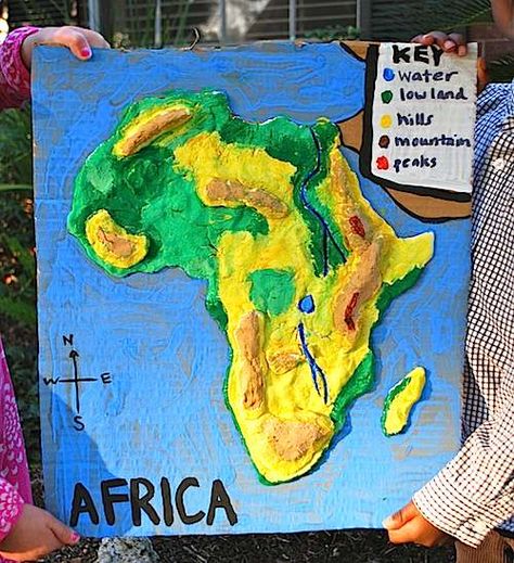 Make a 3D Salt Dough Map with your kids this summer- messy geography! :) Geography Project, Montessori Geography, Geography For Kids, Geography Activities, Teaching Geography, Homeschool Geography, Homeschool Social Studies, Map Projects, Maps For Kids