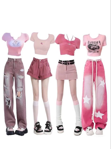 Pink Top Outfit, Cute Pink Outfits, Dress Up Day, Star Light, Pink Outfits, Feminine Outfit, Really Cute Outfits, Barbie Dress, Pink Outfit