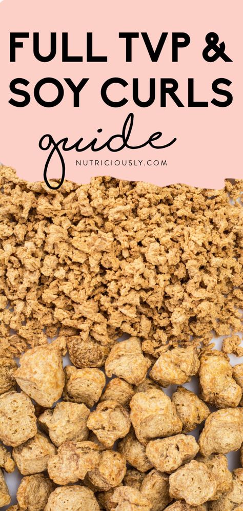 Tvp Recipes Vegan, Soy Protein Recipes, Soy Curl Recipes, Tvp Recipes, Soy Curls Recipes, Textured Vegetable Protein, Vegan Dog Food, Best Vegan Protein, Vegan Protein Recipes