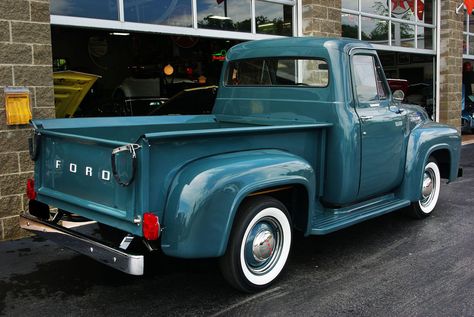 1954 Ford pickup truck 1954 Ford, Ranger Truck, Ford Ranger Truck, Vintage Pickup Trucks, Blue Truck, Classic Ford Trucks, Old Pickup Trucks, Antique Trucks, Jeep Pickup