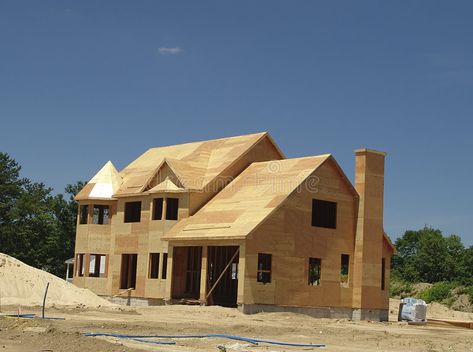 New Home Being Built. Photo of House Under Construction , #Ad, #Built, #Home, #Photo, #Construction, #House #ad Home Under Construction, Construction House, Templates Simple, House Under Construction, Dream Goals, Building Renovation, House Building, Detail Shots, Home Photo