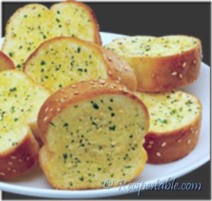 Microwave Garlic Bread !