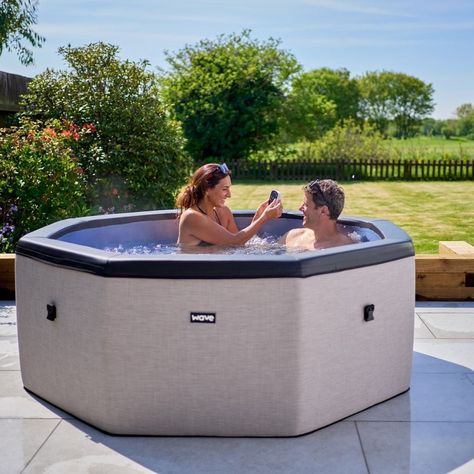 Inground hot tub