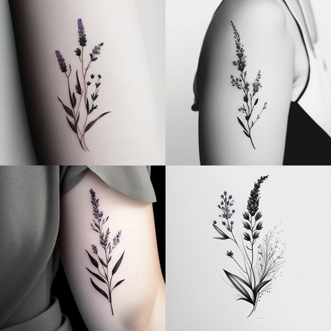 minimalist lavender flower tattoo design, lines, minimal, black and white, white background Lavender Tattoos Black, Lilac Minimalist Tattoo, Lavender Flower Tattoos, Hyacinth Tattoo Black And White, Lilac Flower Tattoo Black And White, Black Lavender Tattoo, Black And White Lavender Tattoo, Simple Lilac Tattoo Black And White, Lilac Tattoo Black And White