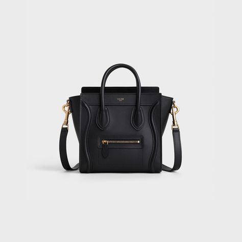 Celine Bag Luggage, Tas Celine, Handcrafted Handbags, Bag Wishlist, Celine Nano Luggage, Men Handbags, Dream Bag, Celine Handbags, Genuine Leather Handbags