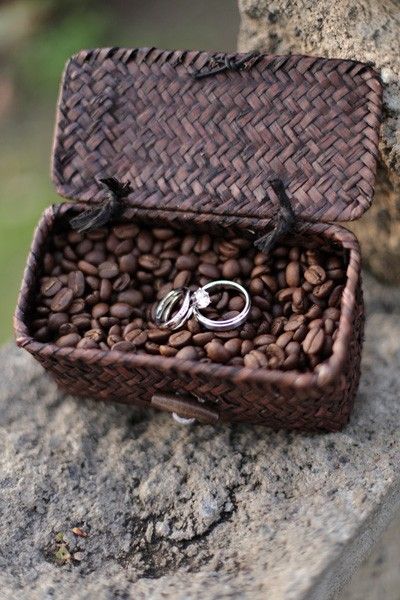 Coffee Themed Wedding Coffee Wedding Theme, Colombian Wedding, Small Wedding Rings, Coffee Wedding, Coffee Theme, Wedding Rings Round, Small Intimate Wedding, Wedding Rings Solitaire, Wedding Rings Unique