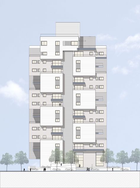 Apartment Building Exterior, Z Design, Apartments Exterior, Apartment Exterior, Architecture Elevation, Residential Building Design, Building Elevation, Design Building, Architecture Design Drawing