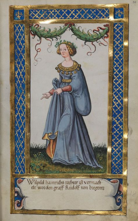 Medieval Artwork, Illustrated Manuscript, Medieval Books, Medieval Paintings, Medieval Woman, Illumination Art, Book Of Hours, Medieval Manuscript, Illuminated Letters