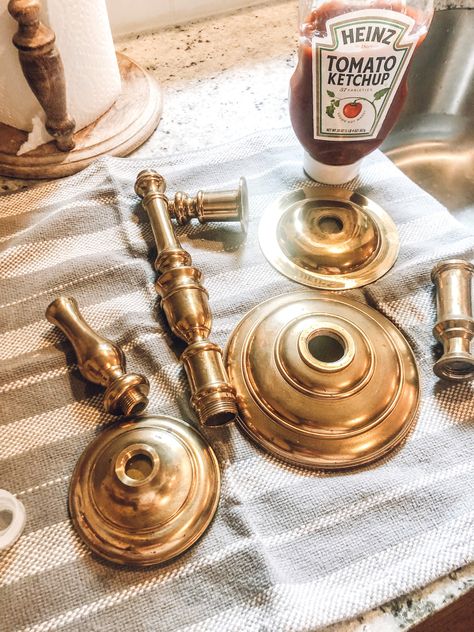 Brass Candle Sticks Decor, Brass Candlesticks Tablescape, Brass Candlesticks Decor, Brass Candlesticks Wedding, How To Polish Brass, Cleaning Brass, My Ocd, They Always Come Back, Antique Brass Candlesticks