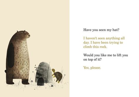 I Want My Hat Back by Jon Klassen I Want My Hat Back, Jon Klassen, Oliver Jeffers, Picture Places, Childrens Books Illustrations, Award Winning Books, Bear Hat, Superhero Comics, Back Art