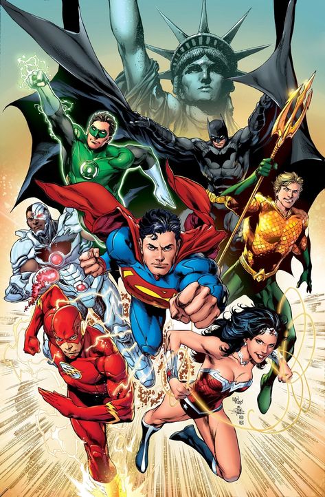 Justice League (Prime Earth)/Gallery | DC Database | Fandom Justice League Art, Justice League Comics, Comics Characters, Dc Comics Wallpaper, Legion Of Superheroes, Justice League Unlimited, Univers Dc, Jim Lee, Arte Dc Comics