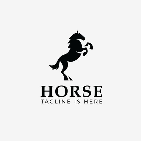 Horse Logo Design, Logo Silhouette, Prancing Horse, Horse Shop, Free Logo Templates, Horse Logo, Logo Reveal, Sport Horse, Vector Logo Design