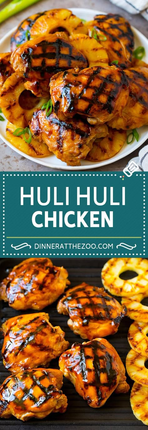 Huli Huli Chicken Recipe | Hawaiian Chicken | Grilled Chicken Thighs #chicken #pineapple #grilling #dinner #dinneratthezoo Huli Huli Chicken Recipe, Huli Chicken, Huli Huli, Chicken Pineapple, Huli Huli Chicken, Chicken Grilled, Thighs Chicken, Grilled Chicken Thighs, Hawaiian Chicken