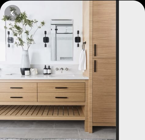 Niche Ideas Bathroom, Hawaii Bathroom, Scandinavian Bathroom Design Ideas, Bathroom Vanity Inspiration, Shower Niche Ideas, Scandinavian Bathroom Design, Bathroom Design Styles, Minimalist Bathroom Design, Scandinavian Bathroom