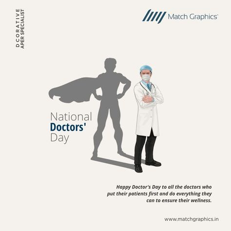 Happy Doctor's Day to all the doctors who put their patients first and do everything they can to ensure their wellness. Happy Doctors Day..! #MatchGraphics #NaturalDecor #VogueDecor #Decorative #Laminates #paper #decorativepaper #BestLaminates #LaminateSheet #DecorativePapers #PaperCollecion #NationalDoctorsDay #NationalDoctorsDay2021 #ThankYouDoc #HeroesWhoHeal #WhiteCoat #CovidWarriors Happy Doctor's Day, Advertising Campaign Design, Necklace Set Indian Bridal Jewelry, Medical Pins, Happy Doctors Day, National Doctors Day, Doctors Day, National Days, Creative Ads