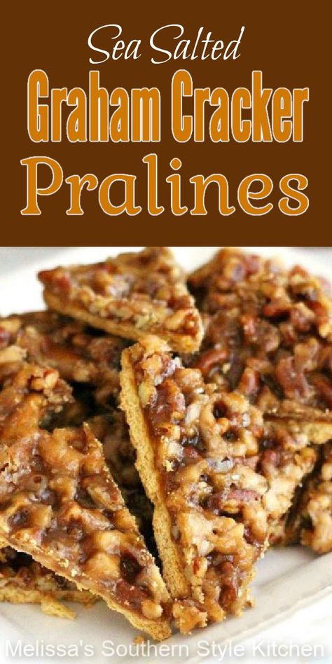 Graham Cracker Pralines, Graham Cracker Dessert, Cracker Dessert, Pecan Sauce, Southern Style Kitchen, Praline Recipe, Graham Cracker Recipes, Graham Cracker Cookies, Cracker Candy