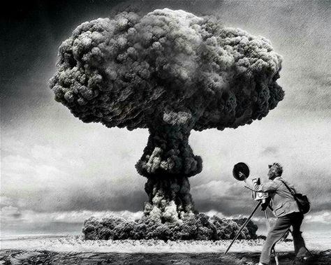 Pokhran Nuclear Test, Photoshopped Pictures, Funny Test, Nuclear Test, Blast From The Past, The Good Old Days, Vintage Photography, Tahiti, Photo Print