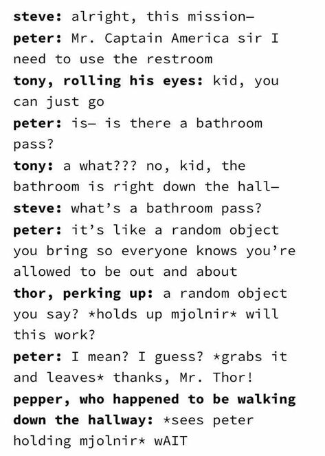 Spider Man Incorrect Quotes, Irondad And Spiderson Incorrect Quotes, Irondad And Spiderson Headcanons, Irondad And Spiderson, Marvel Bunch, Marvel Comics Funny, Superfamily Avengers, Marvel Headcanon, Funny Marvel