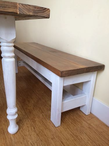 Building A Farmhouse, Farmhouse Table And Bench, Farm Table With Bench, Farmhouse Dining Benches, Dining Table Bench Seat, Diy Farm Table, Diy Esstisch, Farmhouse Bench Diy, Build A Farmhouse Table