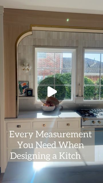 Lark Interiors on Instagram: "We’ve designed, renovated, and remodeled a lot of kitchens. A lot. Including my own shown here (helloooo gorgeous morning sunlight☀️). Here is every standard kitchen measurement you need to know:

✨Countertop Height: 36”
✨Countertop Overhang: ½”
✨Base Cabinet Depth: 24”
✨Upper Cabinet Depth: 12”
✨Toe Kick: 4”H x 4”D
✨Space Between Perimeter and Island: 48”
✨Overhang for Seating: 12” D
✨Width Needed Per Barstool: 24”
✨Minimum Main Sink Size:30”
✨Backsplash Height: 18” - 20”
✨Max Cabinet Door Width: 24” (but we prefer narrower!)
✨Dishwasher: 24”
✨Trash Pull-Out: 18”W

But as the saying goes, sometimes rules are meant to be broken - check out today’s blog post for more kitchen design measurements rules (and when we break them!) - blog post linked in our bio!" Narrow Dishwasher, Kitchen Measurements, Sink Sizes, Upper Cabinets, Base Cabinets, Cabinet Doors, Backsplash, Bar Stools, Countertops