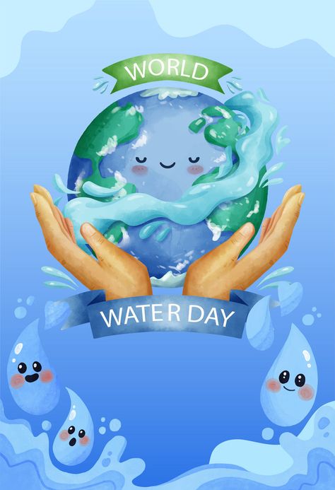 Poster Watercolor World Water Day With Hands Planet AI#pikbest#Templates#Poster Water Day Poster, Disney Doodles, Tree Project, Family Tree Project, World Water Day, Water Day, Poster Watercolor, World Water, World Days