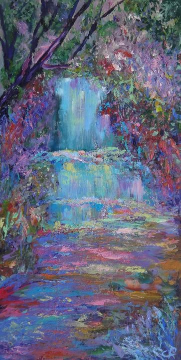 Waterfall Paintings, Art Realism, Arte Inspo, Wow Art, Original Landscape Painting, Art Subject, Ethereal Art, Dreamy Art, Painting Art Projects