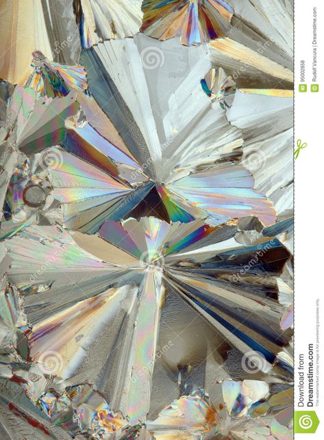 Photo about Sugar crystals under microscope in polarized light. Image of lights, carbs, extreme - 95002858 Crystal Under Microscope, Microscopic Art, Under Microscope, Microscopic Photography, Organic Structure, Crystalline Structure, Extreme Close Up, Salt Crystal, Sugar Crystals