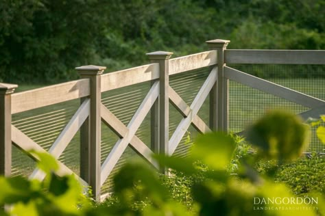 From the Portfolio of Dan Gordon Landscape Architects Charles River, Pool Fence, Beautiful Outdoor Spaces, Landscape Architects, Fence Design, Veggie Garden, Garden Fence, Garden Gates, The Ranch