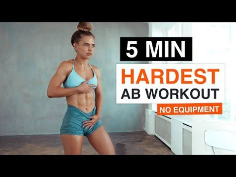 No Jumping Cardio Workout, Body Shred Workout, Abs Exercises For Women, No Jumping Cardio, Hard Ab Workouts, Upper Ab Workout, 5 Minute Workout, 10 Min Ab Workout, 5 Minute Abs Workout