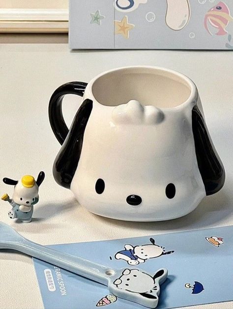 Pochacco Things, Pochacco Aesthetic, Piskel Art, Cute Furniture, Pretty Mugs, Cute Kitchen, Hello Kitty Items, Cute Cups, Sanrio Characters