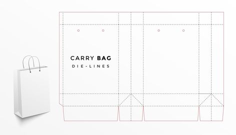 Paper Bag Template, Gift Bag Templates, Shopping Bag Design, Small Paper Bags, Retail Bag, Paper Bag Design, Print On Paper Bags, Bag Template, Plastic Shopping Bags