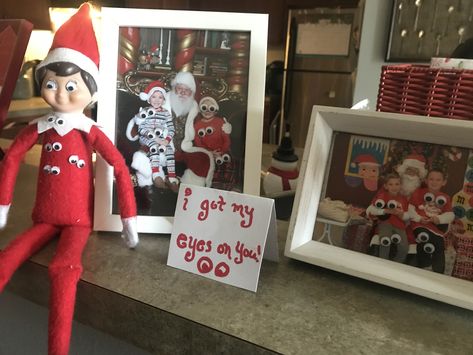 Elf Eyes On You, Elf Eyes, Shelf Ideas, Elf On The Shelf, Elf, Shelves, Holiday Decor, Home Decor, Home Décor