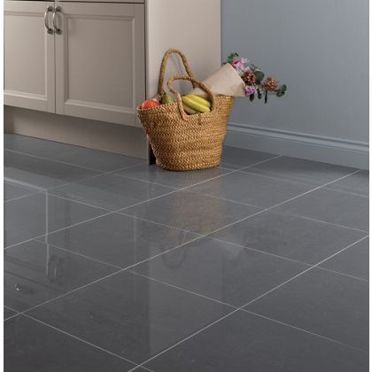 Floor tiles - homebase Porcelain Tile Floor Bathroom, Gloss Floor Tiles, Gray Porcelain Tile Floor, High Gloss Floors, Polished Floor, Hallway Tiles Floor, Gray Porcelain Tile, Tiled Hallway, Polished Porcelain Tiles