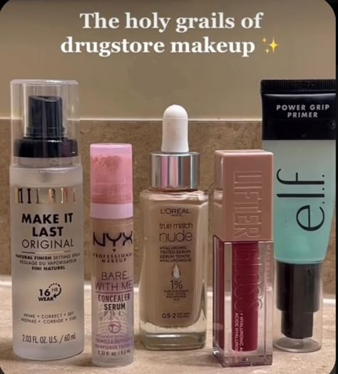 What Does Primer Do, School Organizing Ideas, Light Coverage Makeup Look, Clean Girl Makeup Products Drugstore, Foundation That Looks Like Skin, Makeup Drugstore Best, Makeup Needs List, Walmart Beauty Must Haves, That Girl Makeup Products