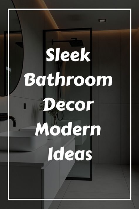 Sleek Bathroom Decor Modern Ideas Bathroom Assessories, Luxurious Bathroom Design, Masculine Bathroom Ideas, Bathroom Decor Modern, Modern Bathroom Decor Ideas, Unique Tile Patterns, Trendy Shower Curtain, Classy Bathroom, Stylish Kitchen Decor