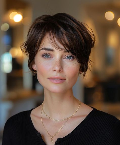 30 Pflegeleichte Kurze Frisuren Damen für den Modernen Alltag Thick Mid Length Hair, Mid Length Hair, Short Cuts, Fashion Beauty, Hair Color, Hair Cuts, Hairstyles, My Style, Hair Styles