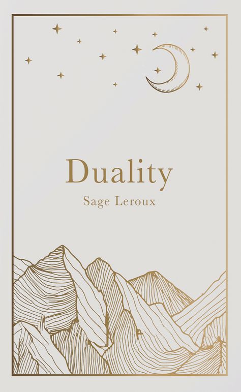 Moon, mountains, stars, minimalist line art, poetry book cover design by Bianca Bordianu Design Not Book Cover Design, Book Design Cover Creative, Poetry Book Cover Design Illustration, Book Cover Page Design Ideas Art, Simplistic Book Covers, Minimalistic Cover Design, Elegant Book Cover Design, Book Covers Minimalist, Minimalistic Book Cover Design