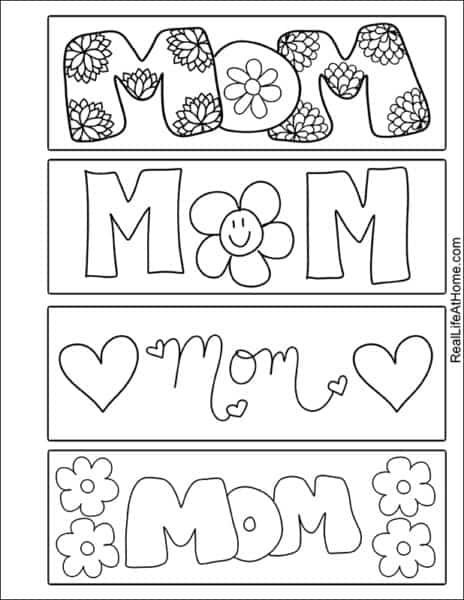 Mom Template, Flower Templates Printable Free, Mothers Day Crafts Preschool, Mother's Day Crafts For Kids, Flower Templates Printable, Easy Mother's Day Crafts, Free Printable Bookmarks, Mothers Day Coloring Pages, Mother's Day Printables