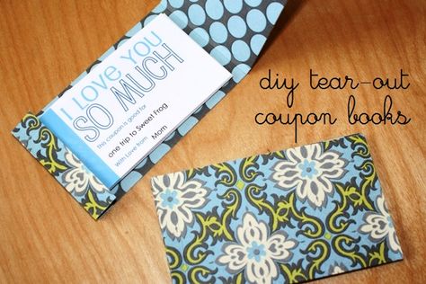 Make a Tear-Out Coupon Book for Valentine's Day (or other special occasions) | Life as MOM Diy Coupon Book, Brownie Board, Gifts For Mom Diy, Kids Coupons, Coupon Book Diy, Coupon Books, Mom Coupons, Christmas Coupons, Relationship Talk