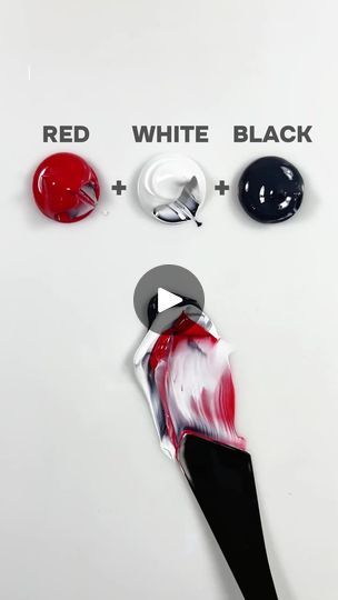 Color Tiffany, Mixing Paint Colors, Music Tiktok, Red Colour Palette, Painting Art Lesson, Satisfying Video, Beauty Style, Trending Videos, Black Paint