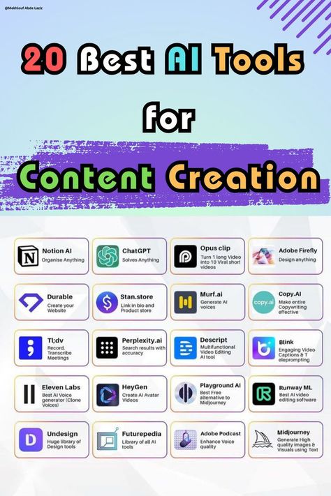 AI content creation tools can help you with everything from writing blog posts to creating social media content. Here are 20 of the best #AI #Tools #ChatGpt #aitools😊#AI #AITools #AIToolList Best Content Creation Tools, Tools For Content Creation, Seo Writing, Content Creation Tools, Tools List, French Movies, Writing Blog, Marketing Analytics, Writing Blog Posts