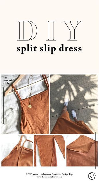 Diy Slip Dress, Robe Diy, Diy Sy, Diy Vetement, Costura Diy, Beginner Sewing Projects Easy, Diy Sewing Clothes, Sewing Projects For Beginners, Diy Couture