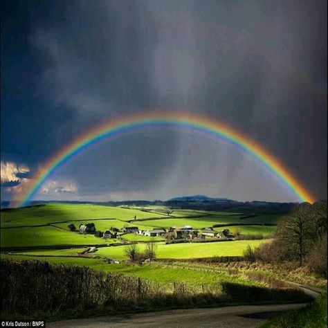 Thankyou for the Awesome big rainbow today! Rainbows In The Sky, Rainbow Pictures, Rainbow Photography, Rainbow Photo, Love Rainbow, Foto Art, Beautiful Rainbow, Landscape Photographers, Belleza Natural