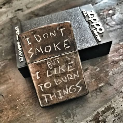 Custom Zippo, Zippo Lighter Custom, 4 Panel Life, Cool Lighters, Zippo Lighter, Puff And Pass, Axes, Pretty Quotes, Single Piece